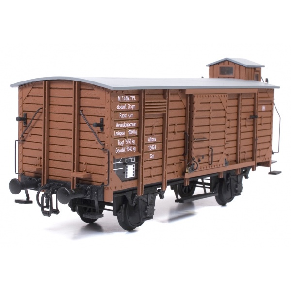 1/32 Furgon Ahşap Vagon Maket Kiti