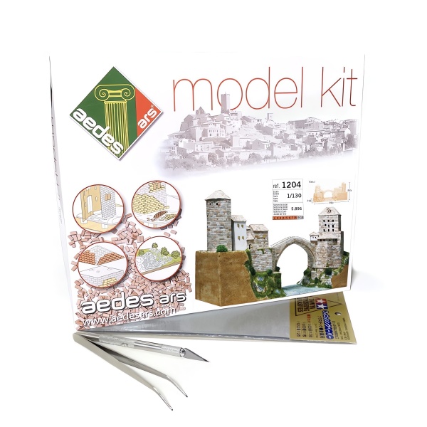1/130 Mostar Köprüsü Taş Maket Kit (Hobi Başlangıç Seti)