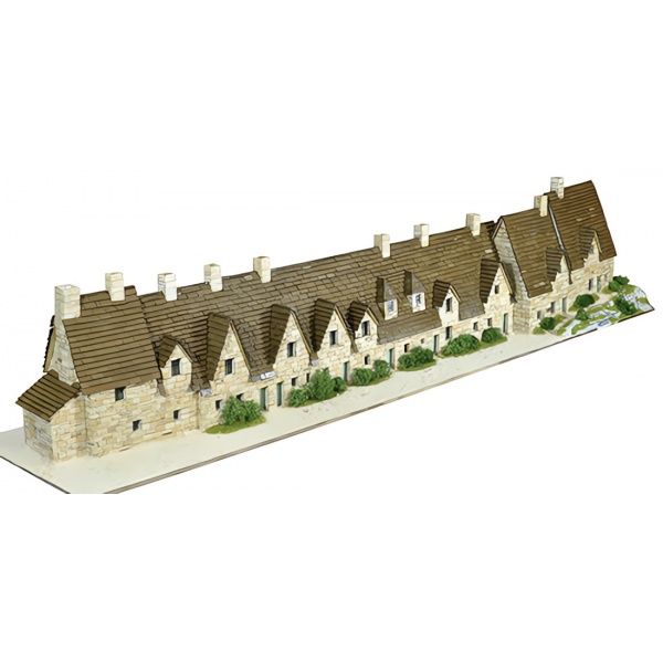 1/87 Bibury Arlington Row Taş Ev Maket Kiti (5550 Parça)