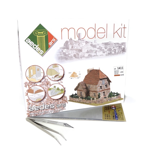 Bahçeli Köy Evi Taş Maket Kit (Başlangıç Seti)