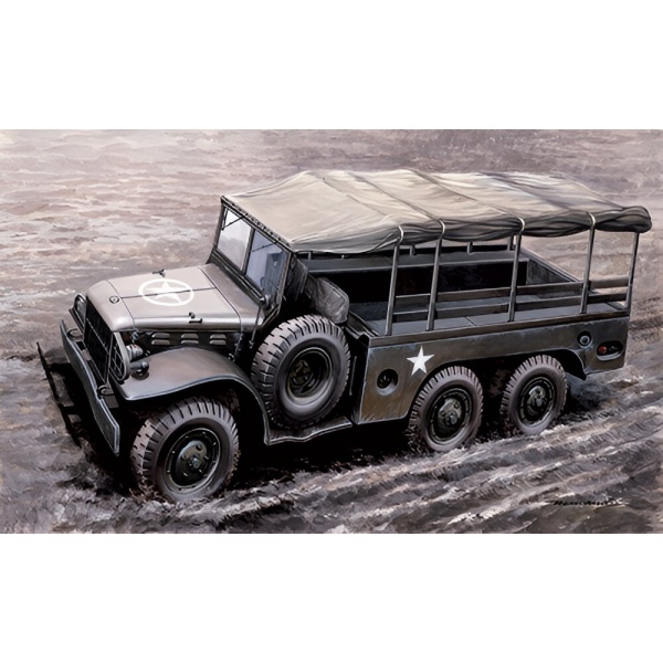 1/35 1/2 Ton 6X6 Cargo Truck Wc62 Plastik Askeri Araç Maket Kiti