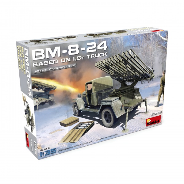 1/35 1,5ton BM-8-24 Plastik Askeri Araç Maket Kiti