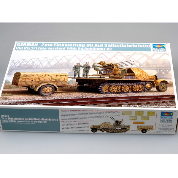 1/35 2cm Flakverling 38 Auf Selbstfahrlafette (Sd.Kfz.7/1 Late Ver.) Plastik Askeri Araç Maket Kiti