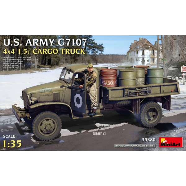 1/35 ABD Ordusu G7107 4X4 1,5t Kargo Kamyonu Plastik Askeri Araç Maket Kiti