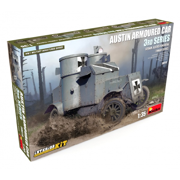 1/35 Austin Zırhlı Araba 3. Seri Interior Kit Plastik Tank Maket Kiti