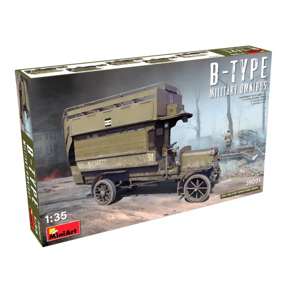 1/35 B-Type Askeri Omnibüs Plastik Askeri Araç Maket Kiti