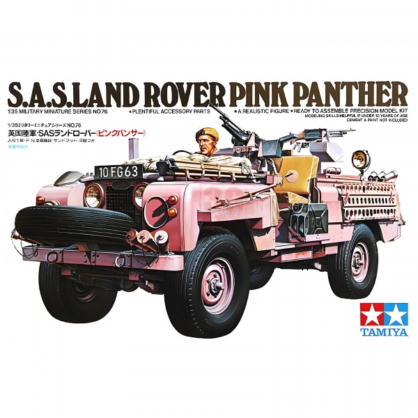 1/35 British S.A.S. Lad Rover "Pink Panther" Plastik Askeri Araç Maket Kiti