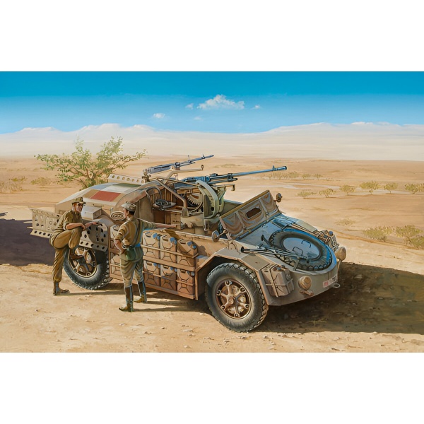 1/35 Camionetta As 42 Sahariana Plastik Askeri Araç Maket Kiti