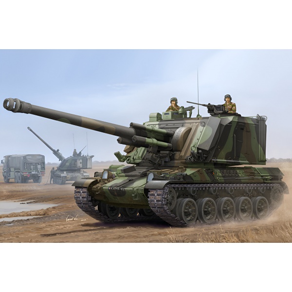 1/35 French Gct 155mm Au-F1 Spg Plastik Tank Maket Kiti