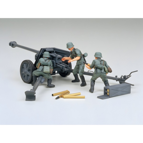 1/35 German 75mm Anti-Tank Gun Plastik Maket Kiti