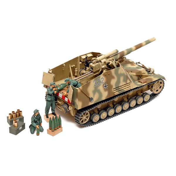 1/35 German Hummel Late Production Plastik Tank Maket Kiti