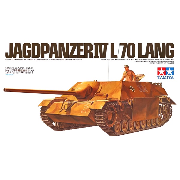 1/35 German Jagdpanzer lV L/70 Lang Plastik Tank Maket Kiti