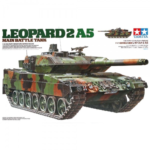 1/35 German Leopard 2 A5 Plastik Tank Maket Kiti
