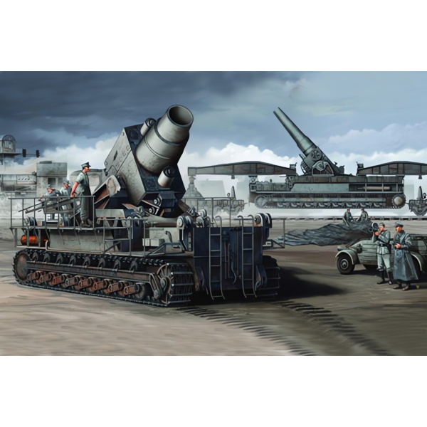 1/35 German Mörser Karl-Gerat (Initial Version) Plastik Maket kiti