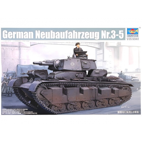 1/35 German Neubaufahrzug (RheinmetaII) Type III Plastik Tank Maket Kiti
