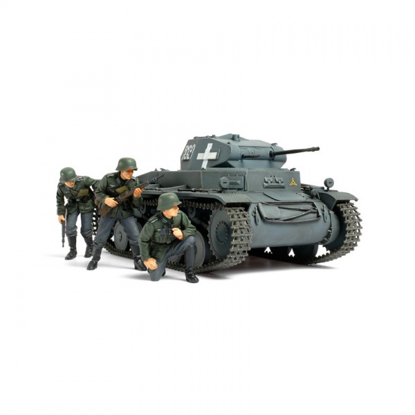 1/35 German Pz.Kpfw.II Ausf.C Poland Plastik Tank Maket Kiti