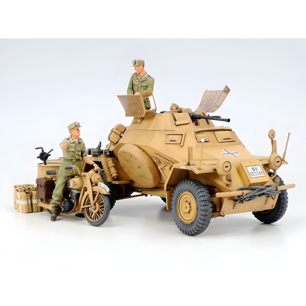 1/35 German Sd.Kfz.222 North Africa Plastik Askeri Araç Maket Kiti
