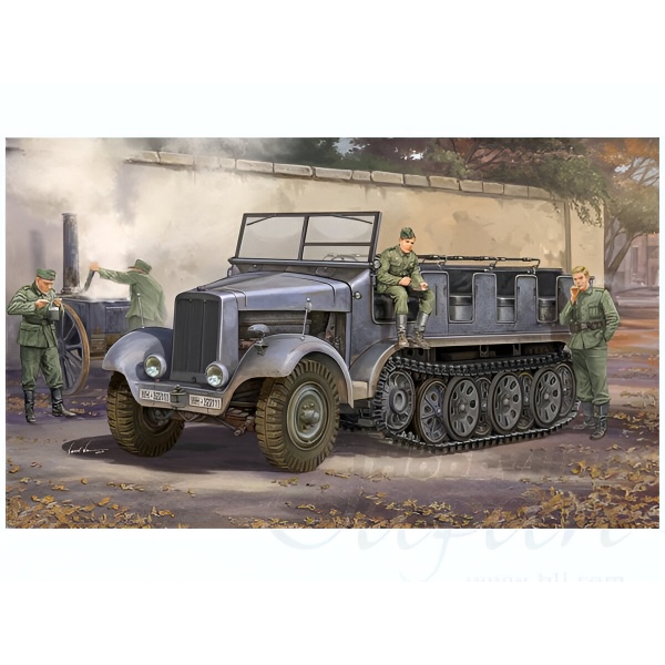 1/35 German Sd.Kfz.6 Halbkettenzugmaschine Plastik Askeri Araç Maket Kiti
