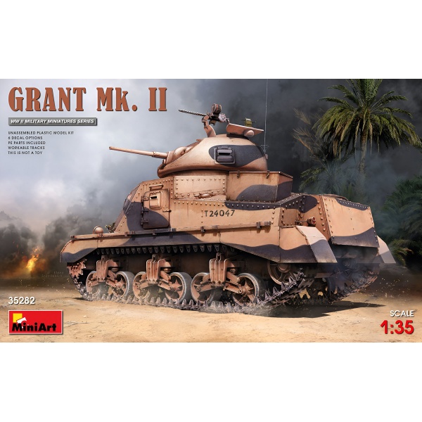 1/35 Grant Mk.II Plastik Tank Maket Kiti
