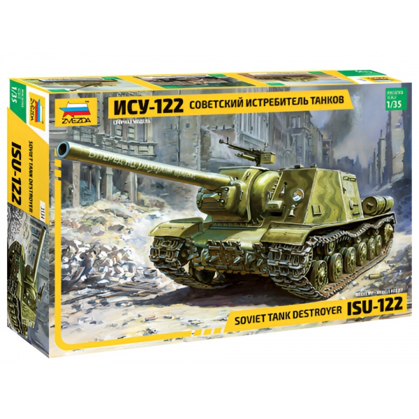 1/35 Russian ISU-122 Plastik Tank Maket Kiti
