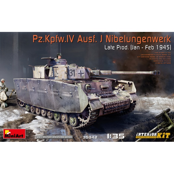 1/35 Pz.Kpfw.IV Ausf. J Nibelungenwerk Late Prod. (Jan – Feb 1945) Interior Kiti Plastik Tank Maket Kiti