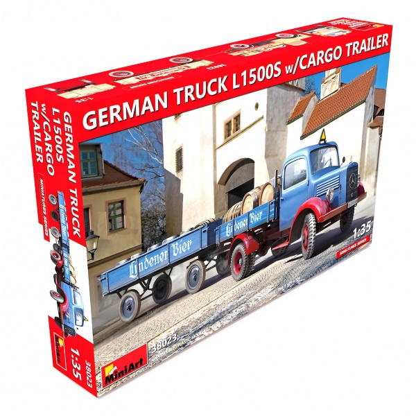 1/35 Römorklu Alman Kamyon L1500S Plastik Maket Kiti