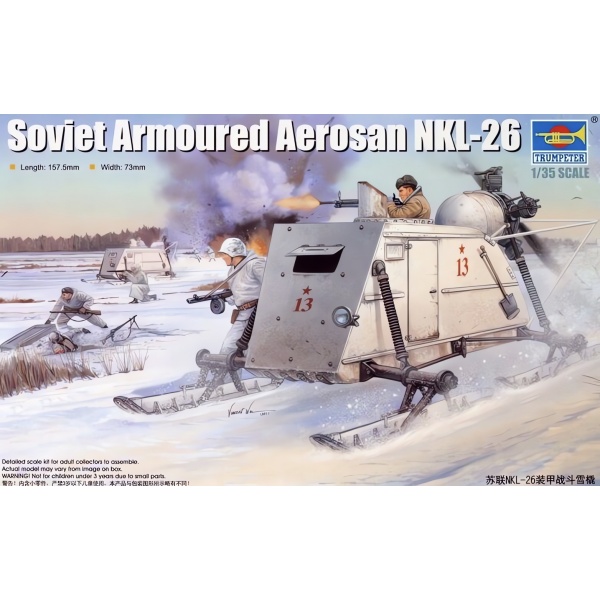 1/35 Russian NKL-26 Armoured Aerosan Plastik Askeri Araç Maket Kiti
