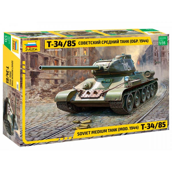1/35 Russian T-34/85 Mod. 1944 Plastik Tank Maket Kiti