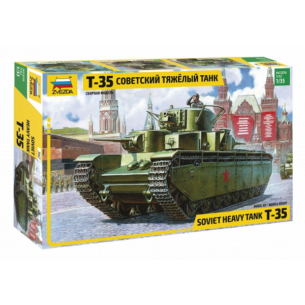 1/35 Russian T-35 Plastik Tank Maket Kiti