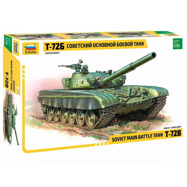 1/35 Russian T-72B Plastik Tank Maket Kiti