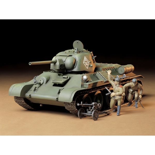 1/35 Russian T34/76 Tank "ChTZ" Version 1943 Plastik Tank Maket Kiti