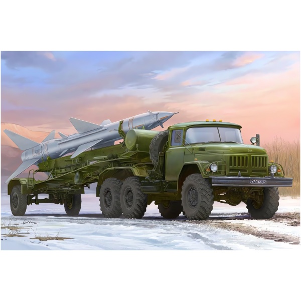 1/35 Russian Zil-131v Towed PR-11 SA-2 Guideline Plastik Askeri Araç Maket Kiti
