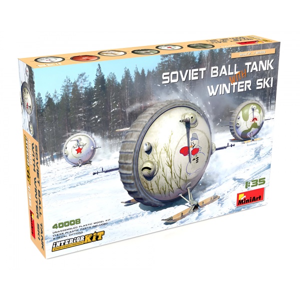 1/35 Soviet BaII Tank W/ Winter Ski. Interior Kiti Plastik Askeri Araç Maket Kiti
