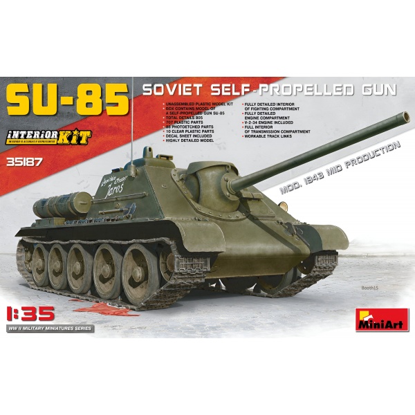 1/35 SU-85 Mod. 1943 (Mid Production) Plastik Tank Maket Kiti