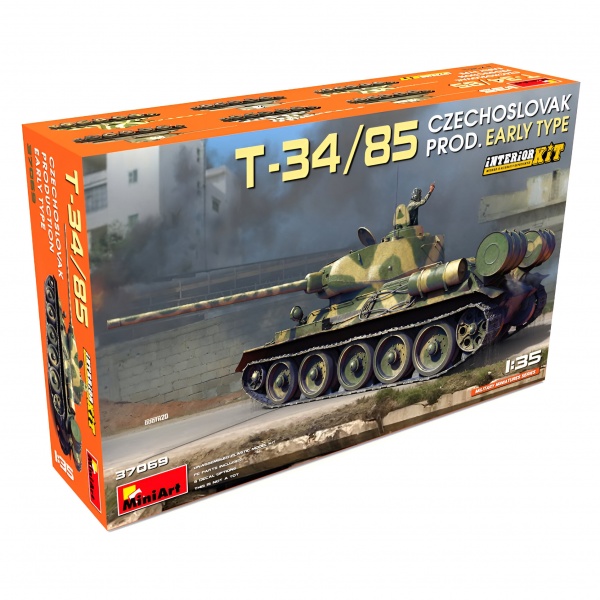 1/35 T-34/85 Çekoslovakya Prod. Early Type Interior Kit Plastik Tank Maket Kiti