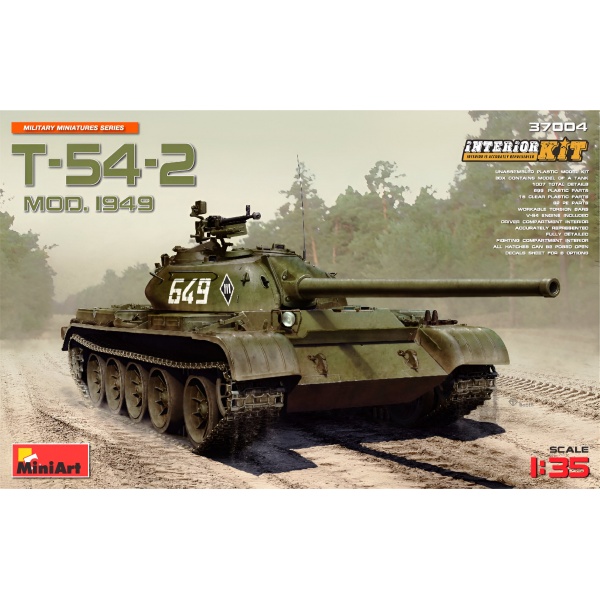 1/35 T-54-2 Mod. 1949 Interior Kit Plastik Tank Maket Kiti