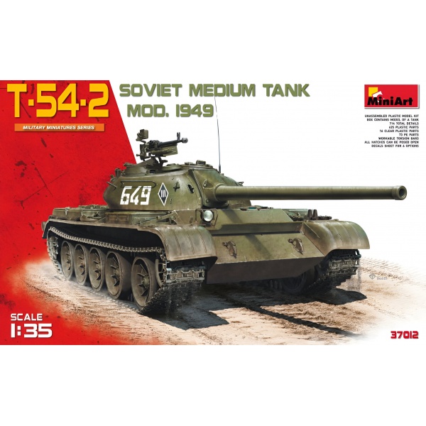 1/35 T-54-2 Mod. 1949 Plastik Tank Maket Kiti