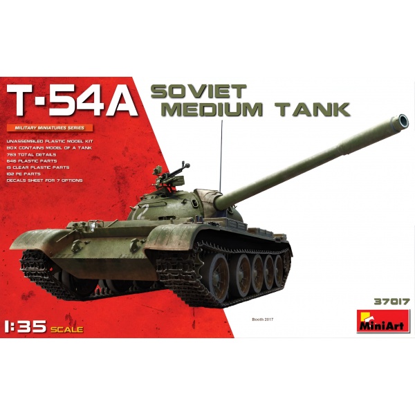 1/35 T-54A Sovyet Medium Tank Plastik Tank Maket Kiti