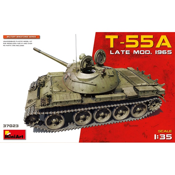 1/35 T-55A Son Model 1965 Plastik Tank Maket Kiti