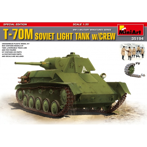 1/35 T-70M Özel Üretim Plastik Tank Maket Kiti