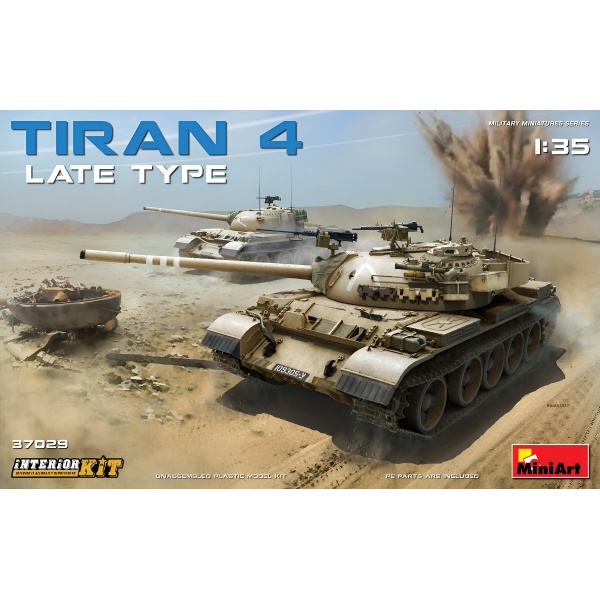 1/35 Tiran 4 Late Type. Interior Kit Plastik Tank Maket Kiti