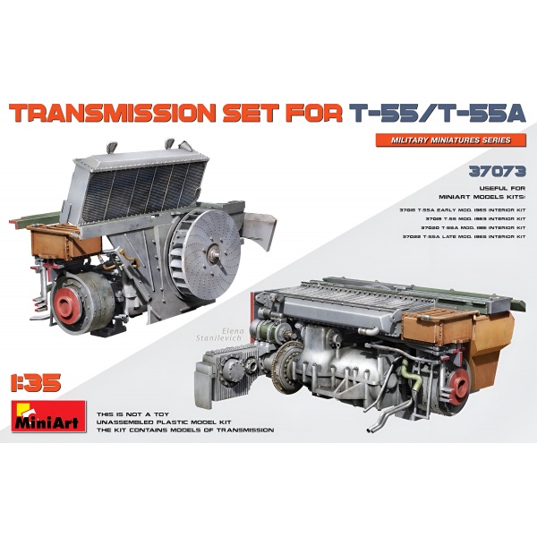 1/35 TT-55/T-55A için Şanzıman Seti Plastik Maket Kiti