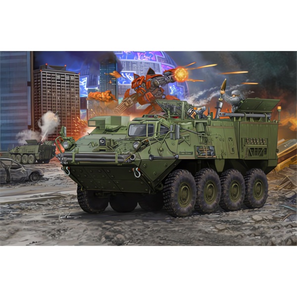 1/35 US. M1129 Stryker Mortar Carriage armed w/120mm Mortar Plastik Askeri Araç Maket Kiti