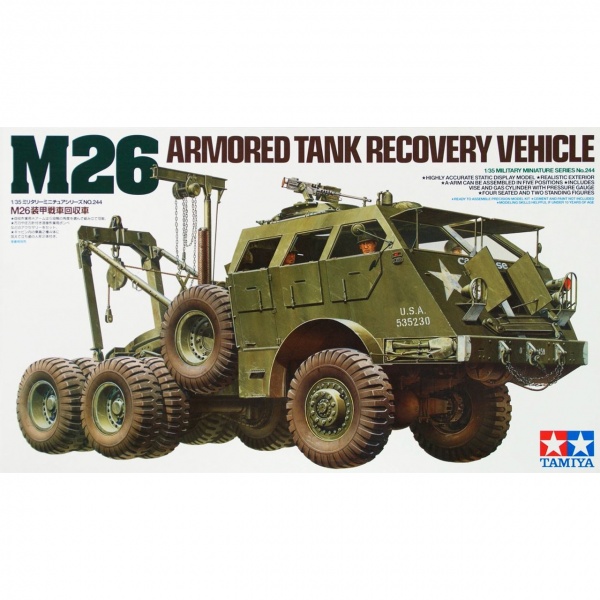 1/35 US. M26 Armored Tank Recovery Vehicle Plastik Askeri Araç Maket Kiti