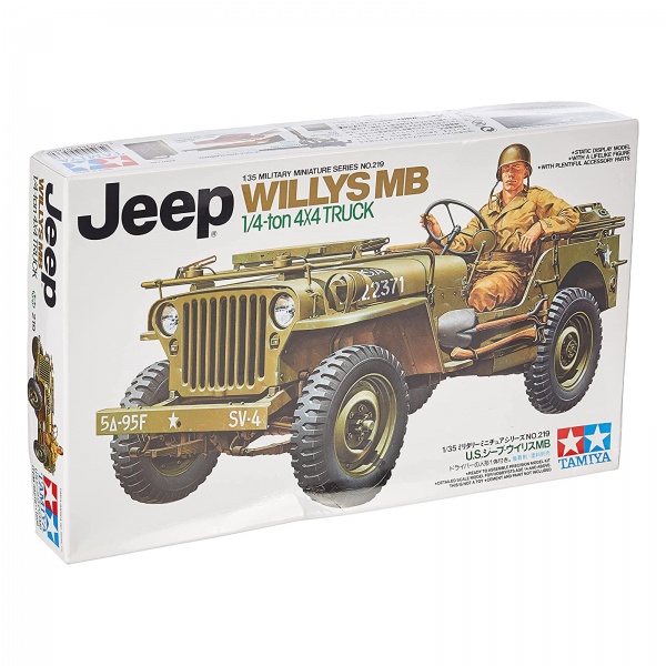 1/35 US. Willys Jeep MB 1/4 Ton Truck Plastik Askeri Araç Maket Kiti