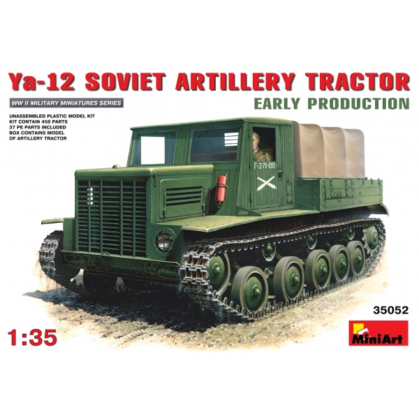 1/35 Ya-12 Soviet ArtiIIery Tractor Plastik Askeri Araç Maket Kiti