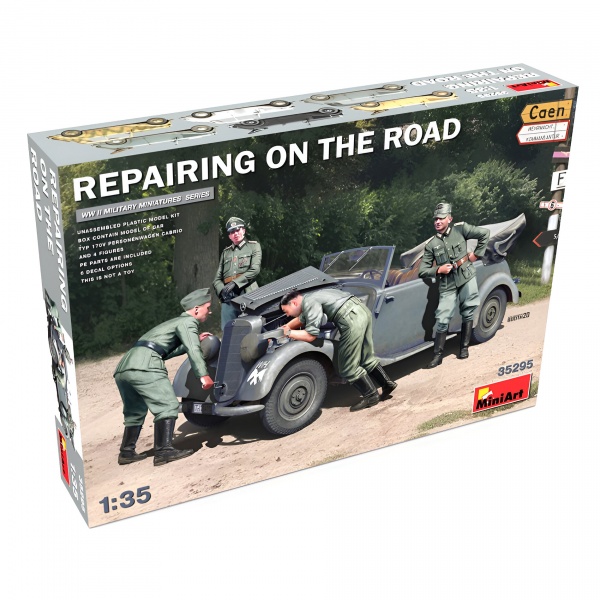 1/35 Yolda Onarım Type 170V Cabrio Plastik Askeri Araç ve Figür Maket Kiti