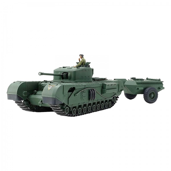 1/48 British ChurchiII Mk.VII Crocodile Plastik Tank Maket Kiti