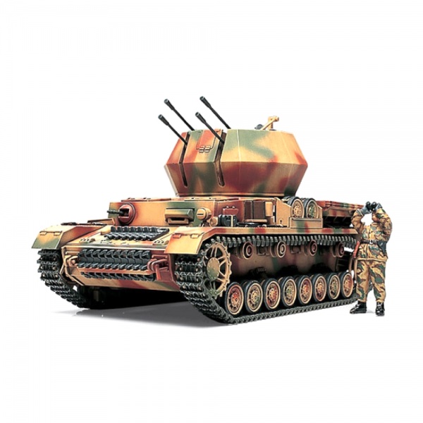 1/48 German Flakpanzer IV Wirbelwind Plastik Tank Maket Kiti