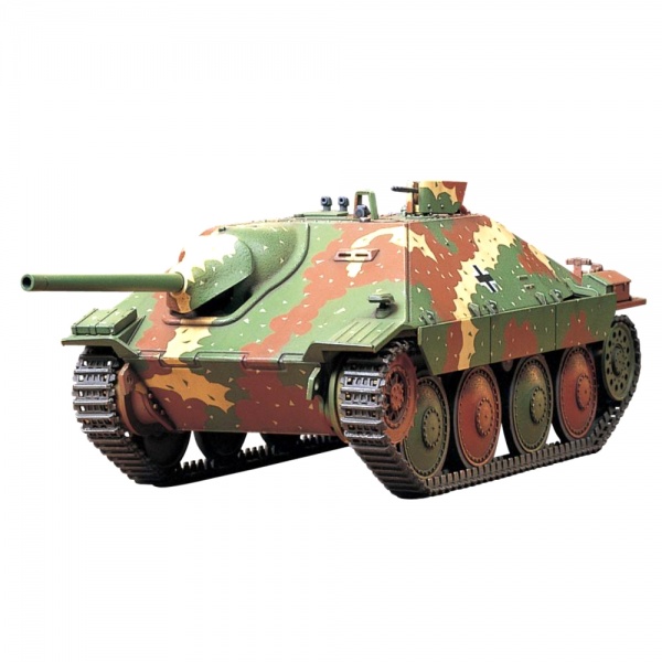 1/48 German Jagdpanzer 38(t) Hetzer Mittlere Produktion Plastik Tank Maket Kiti